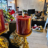 VELA AROMATIZANTE ELECTRICA ON-OFF 7x7.5cm Rojo 1U/U