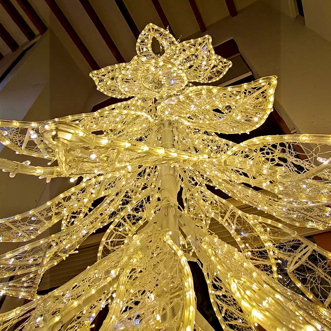 CHRISTMAS TREE CON LUZ LED
Color: Warm white with 10% flash LED
Indoor & Outdoor Use
UV resistance, 100% waterproof
Item Voltage: 24V DC IP65