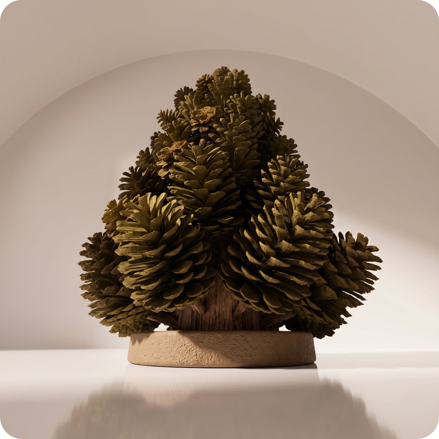 Árbol de piñas verde g