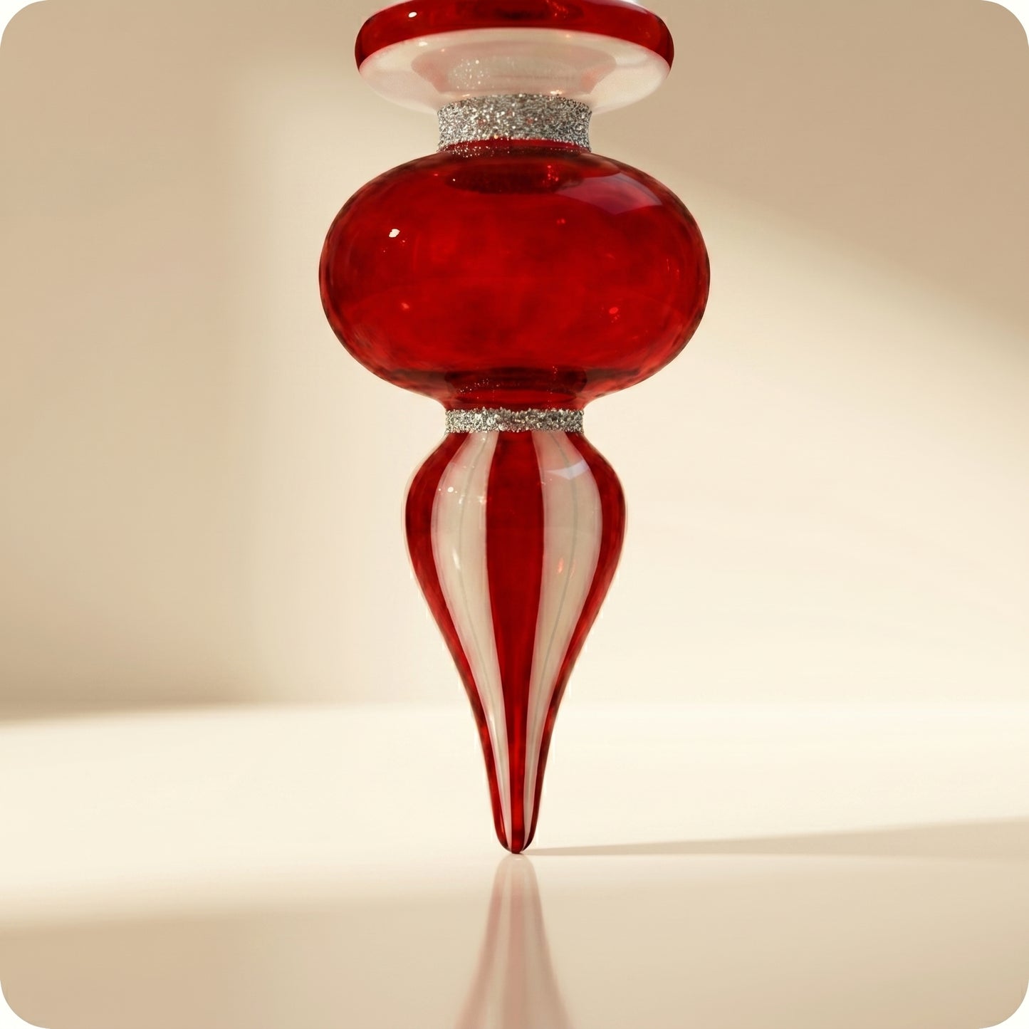 Esfera final de menta de vidrio