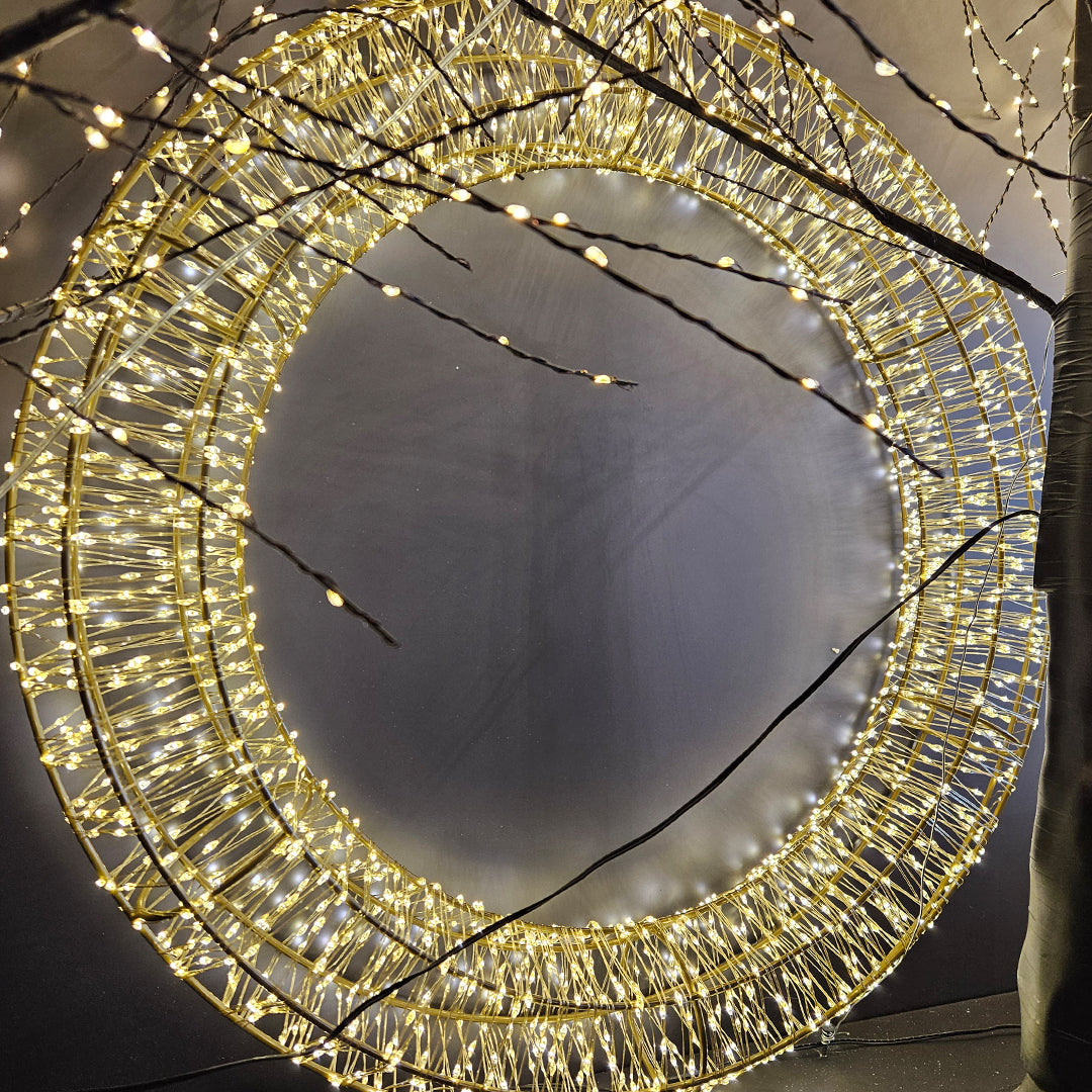 Guirnalda Cable conductor D60 (1920 LED) de 5m, adaptador GS IP44.   1U/U