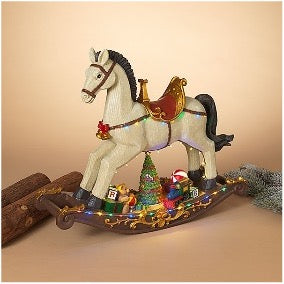 CABALLO MECEDOR CON LUZ Y MUSICA 59 CM