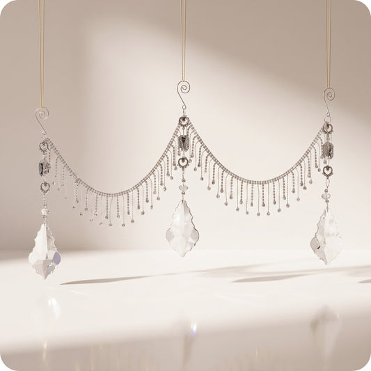 Guirnalda colgante de cristal