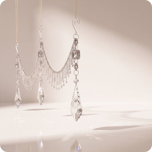 Guirnalda colgante de cristal