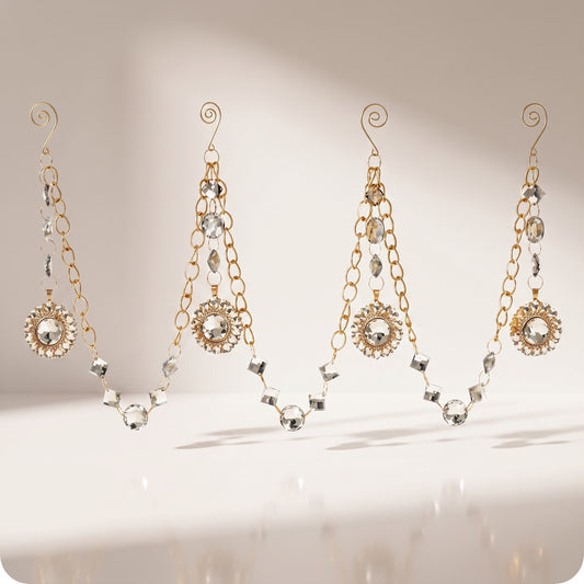 Guirnalda colgante con joyas