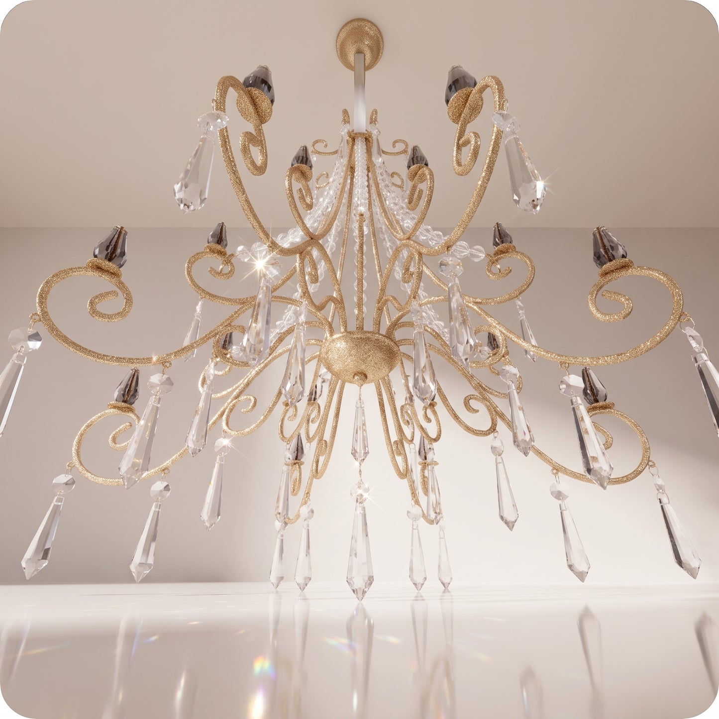 Candelabro dorado