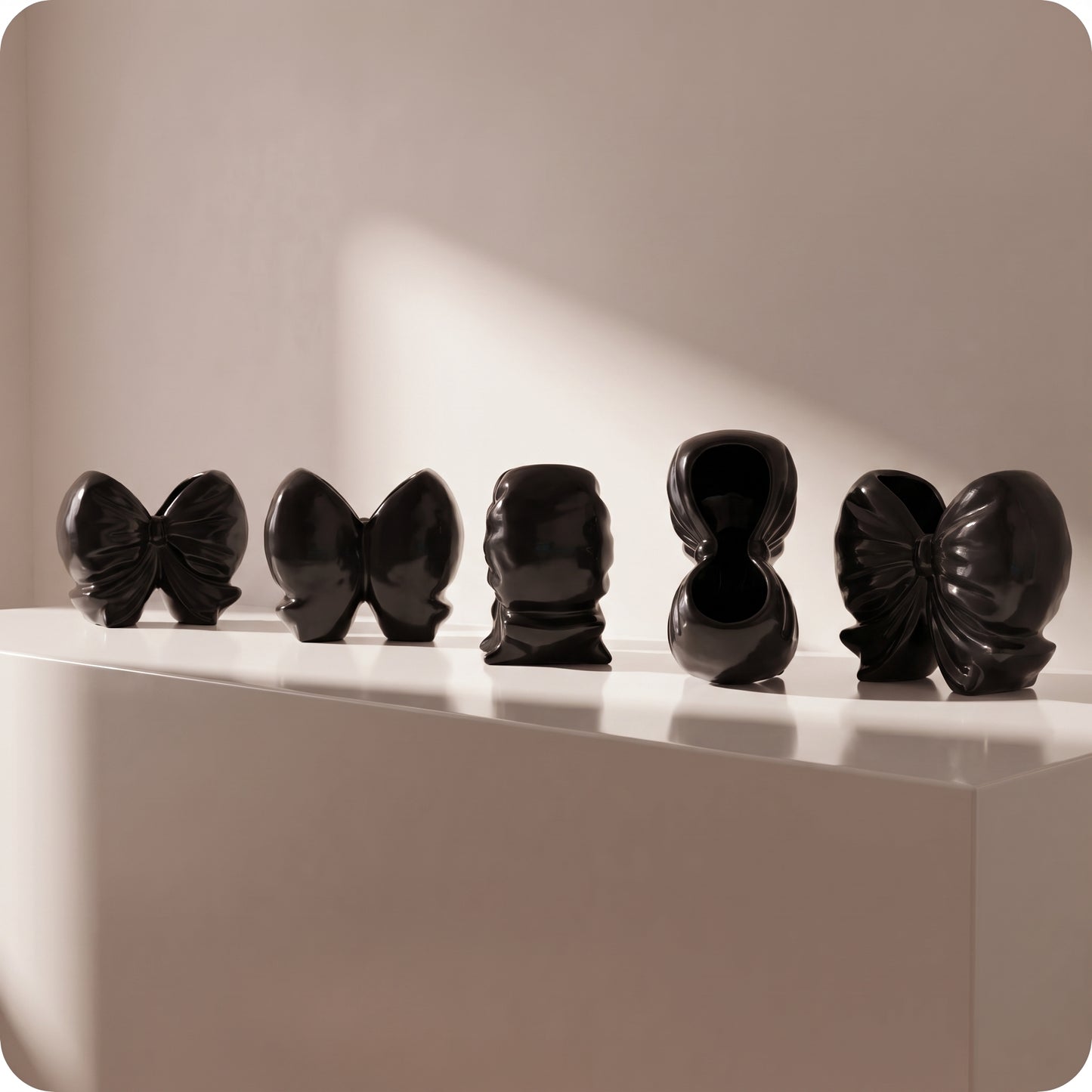 Moño de resina negro