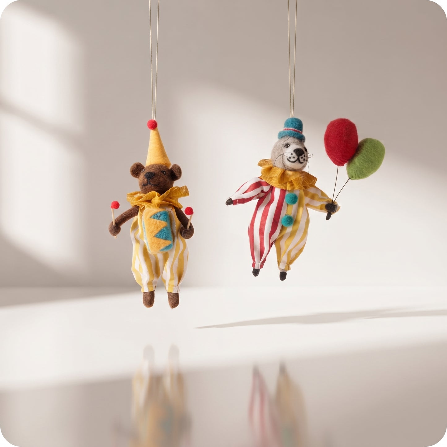 Set de 2 esferas de osos de circo