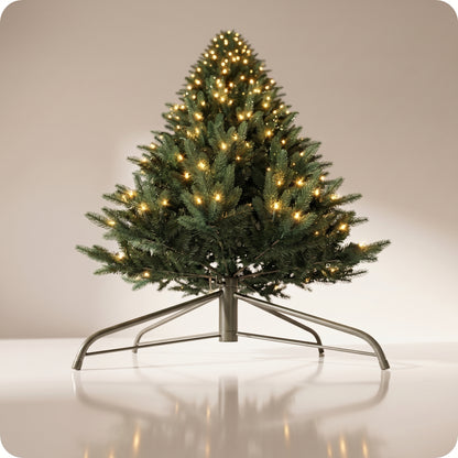 Árbol verde virginia lapiz con luz led calida