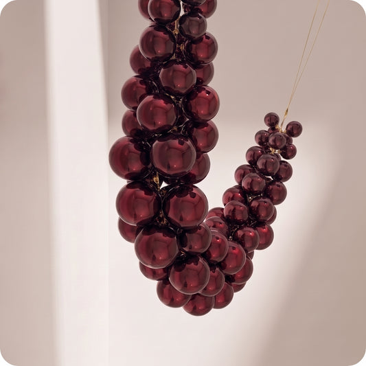 Guirnalda de burbujas color burgundy