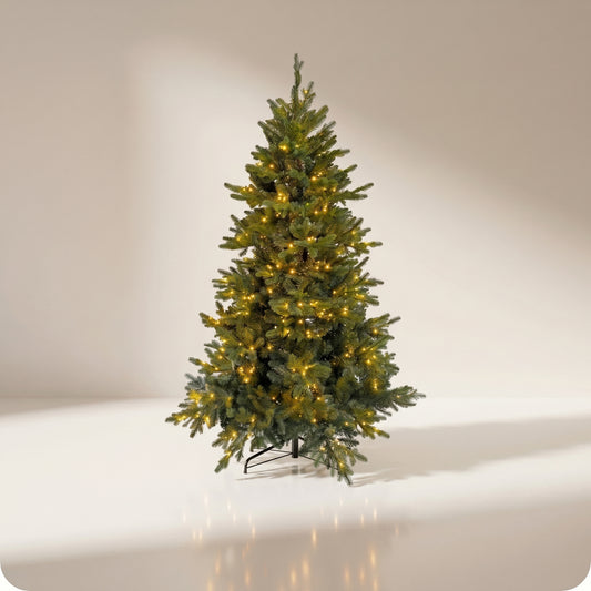 Árbol de navidad verde con 360 luces leds
