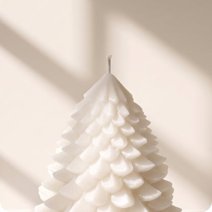 Vela tipo árbol blanca gorda