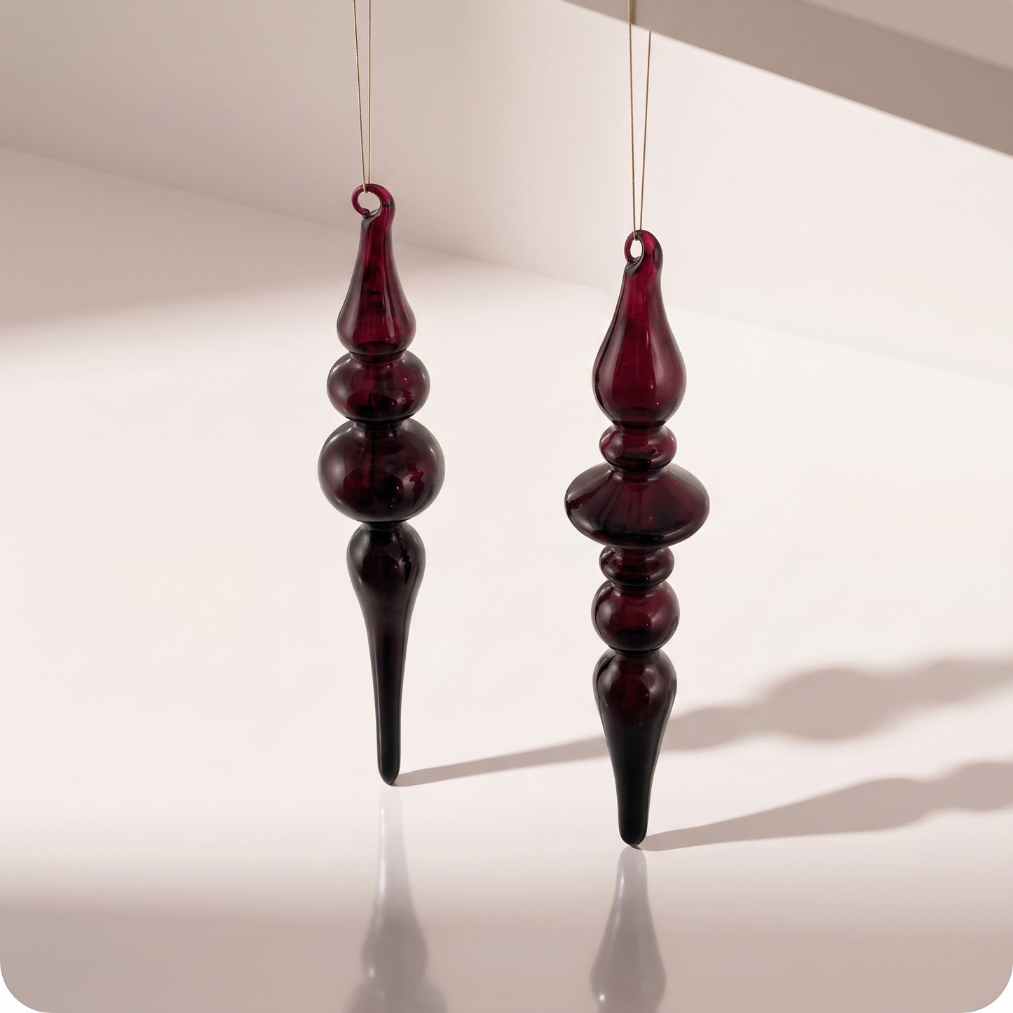 Esfera de vidrio roja