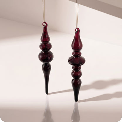 Esfera de vidrio roja