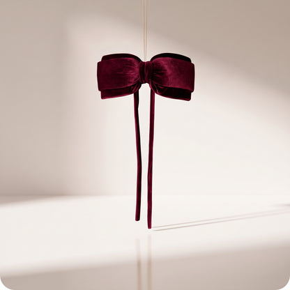 Moño burgundy, 40 x 20 cm.
