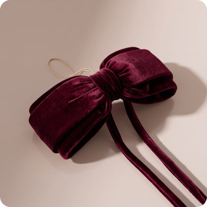 Moño burgundy, 40 x 20 cm.