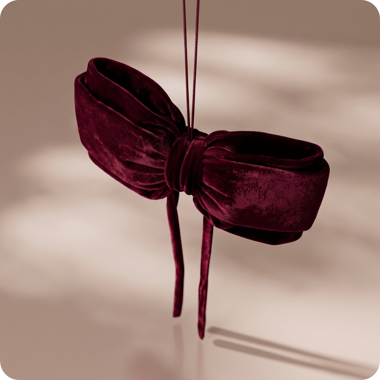 Moño burgundy, 40 x 20 cm.
