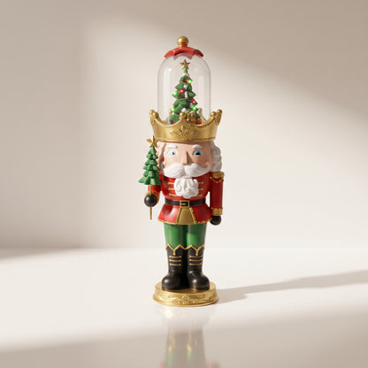 Cascanueces con árbol de navidad y luz led