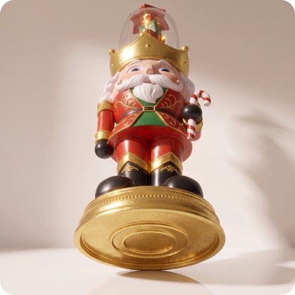 Cascanueces con regalos de navidad y candy con luz led