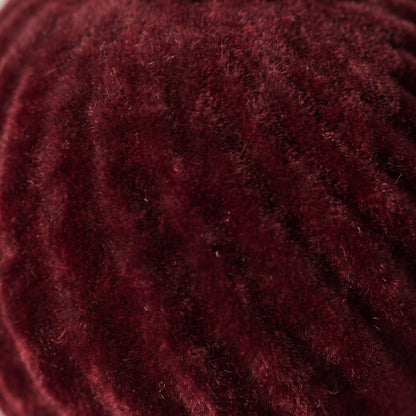 Esfera de terciopelo rojo burgundy de ondas