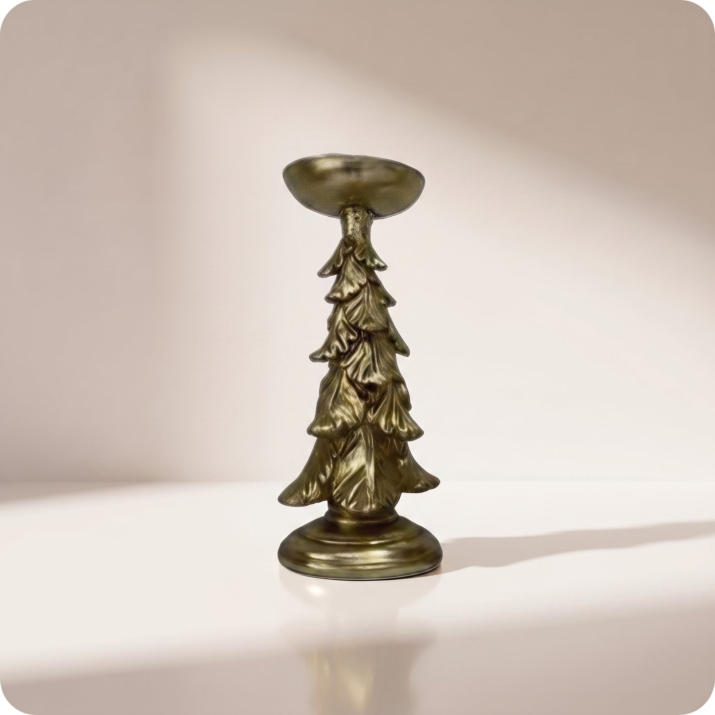 Candelabro tipo árbol dorado ch
