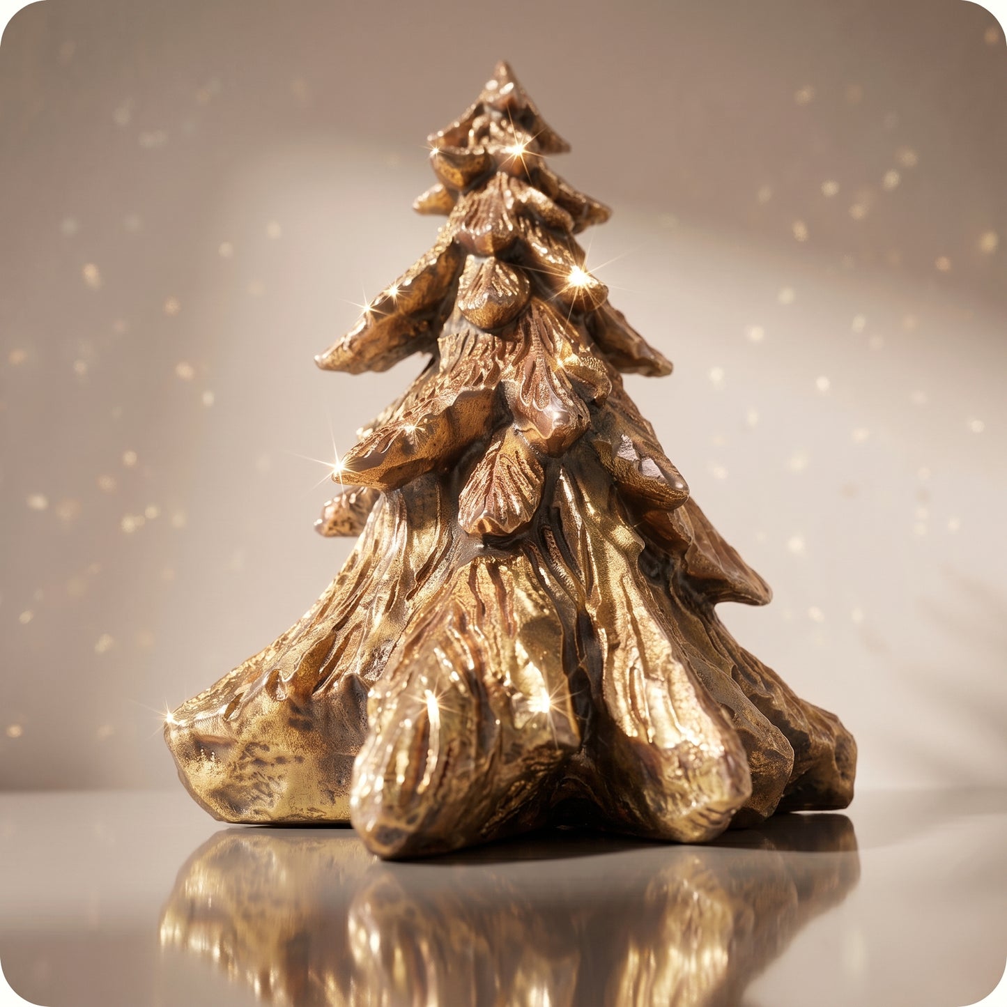 Árbol de resina pino dorado m