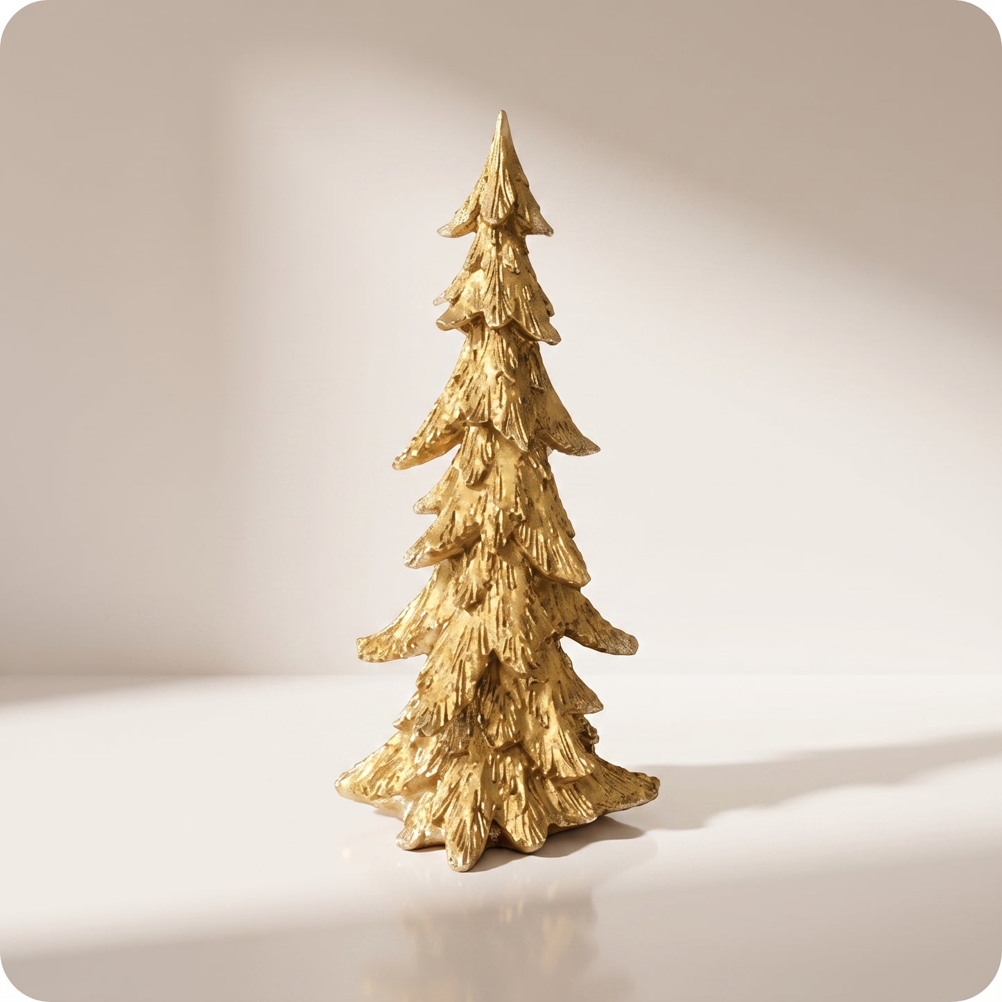 Árbol de resina pino dorado g