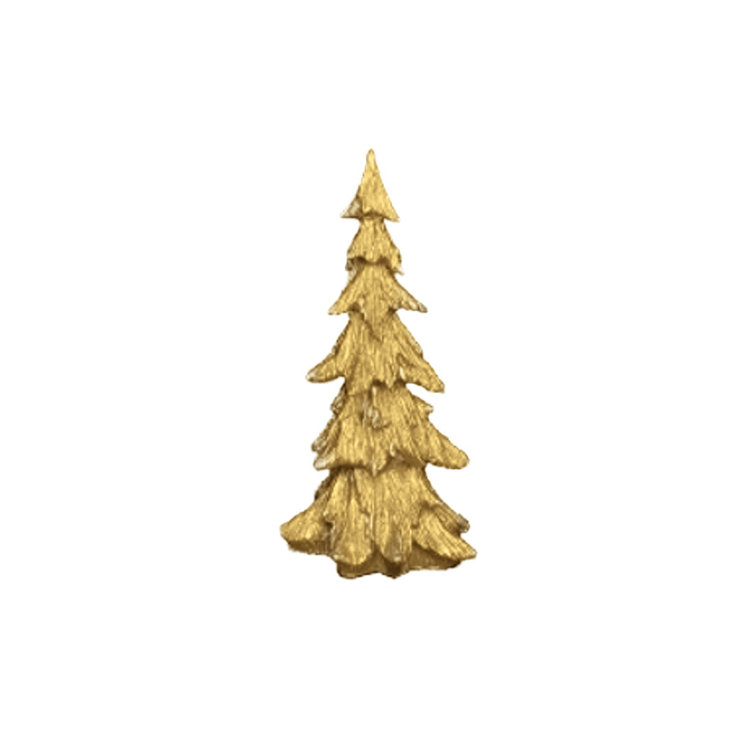 ARBOL RESINA DORADO 34 CM