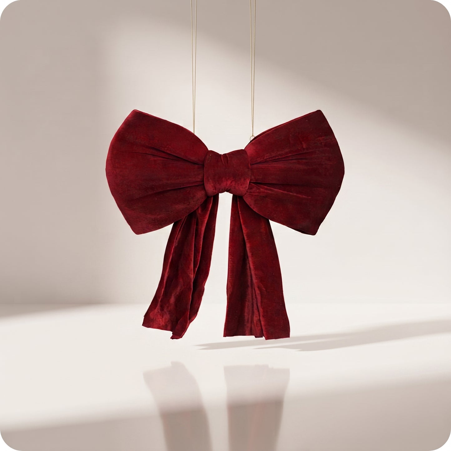 Moño de terciopelo rojo burgundy elegante corto