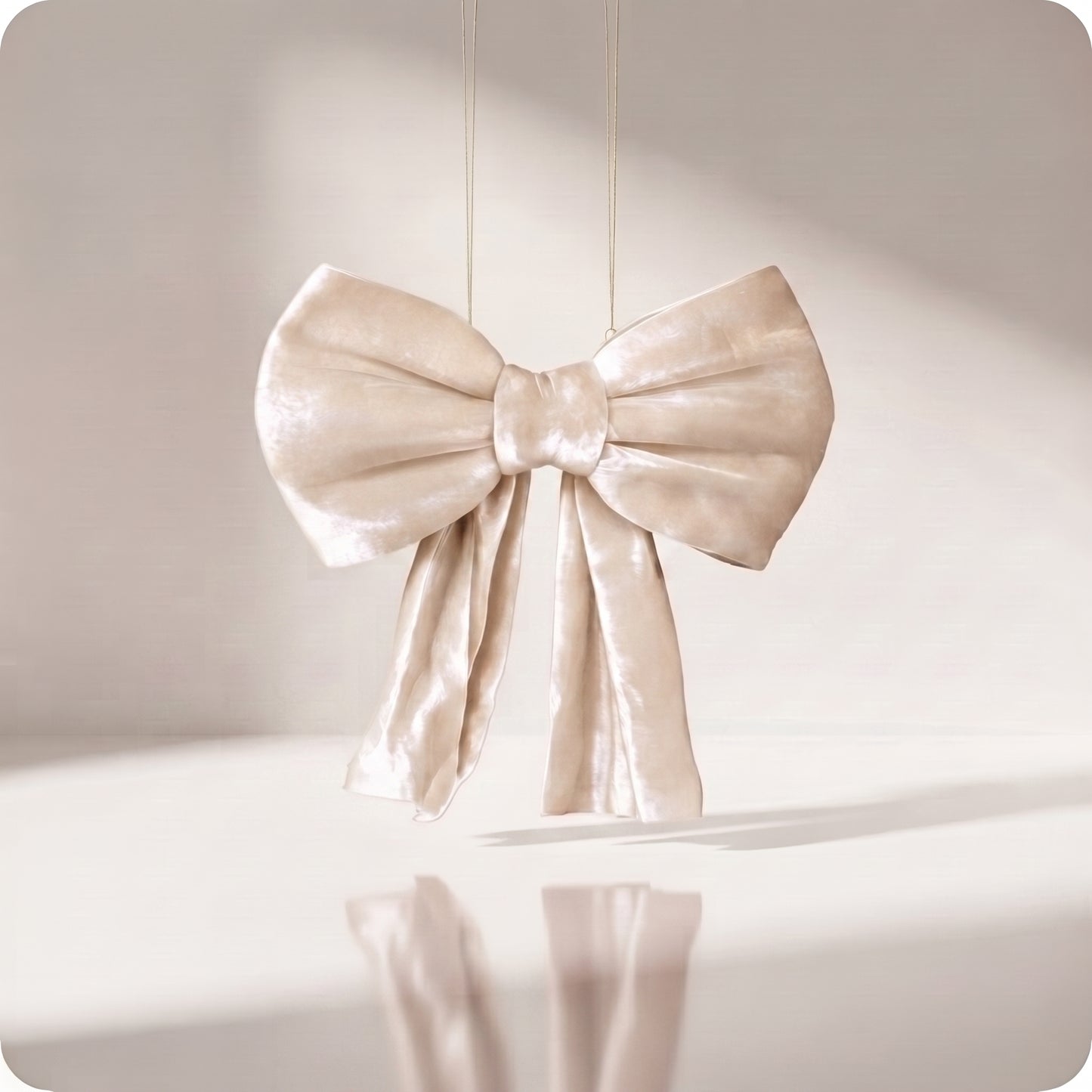 Moño de terciopelo perla elegante corto
