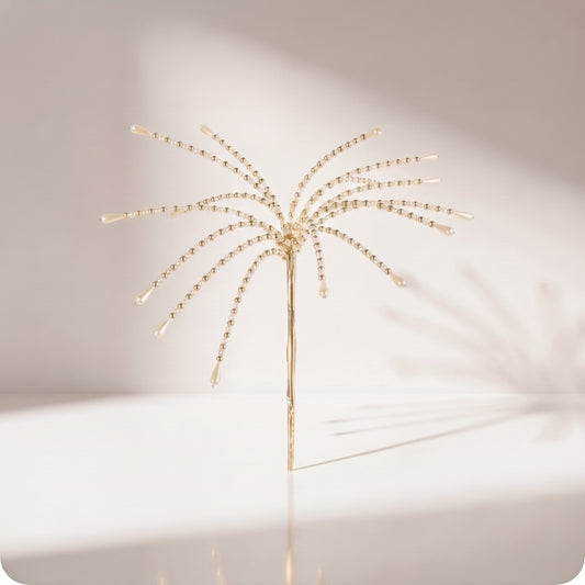 Rama de piedras doradas