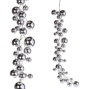 GUIA DE ESFERAS PLATA CHICAS 122 CM
