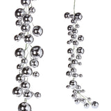 GUIA DE ESFERAS PLATA CHICAS 122 CM