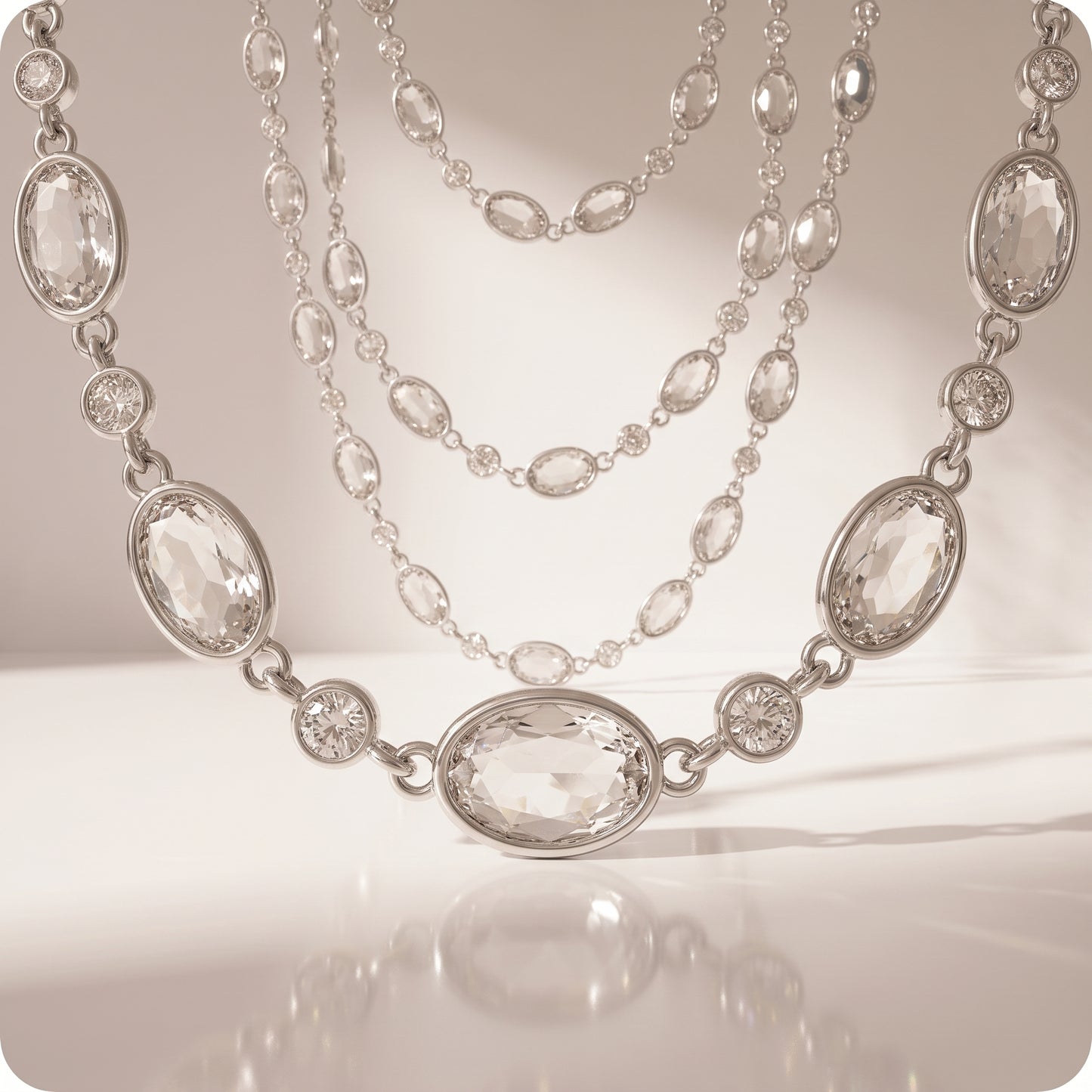 Guirnalda de piedras grandes brillantes