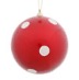 ESFERA ROJA CANDY POLKA CON DOTS BLANCOS 21 CM