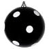 ESFERA NEGRA CANDY POLKA CON DOTS BLANCOS 21 CM