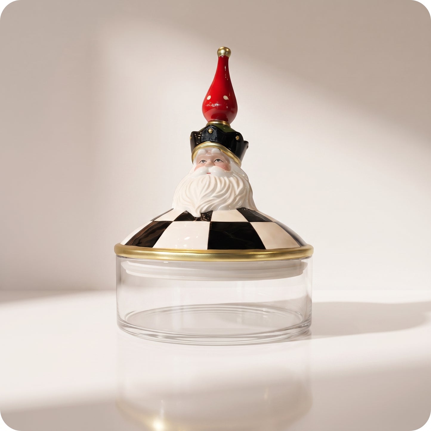 Tarro navidad decorativo multicolor de Santa Claus