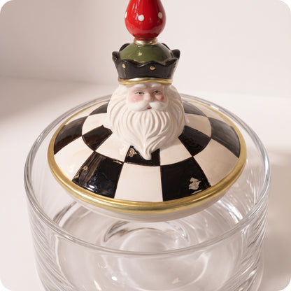 Tarro navidad decorativo multicolor de Santa Claus