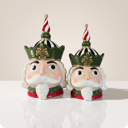 Tarro navidad decorativo multicolor de cabeza de cascanueces