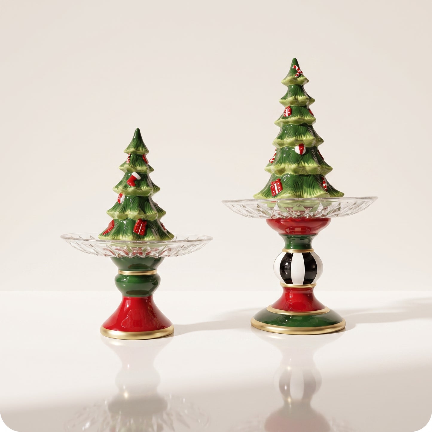Tarro navidad decorativo multicolor de árbol navideño
