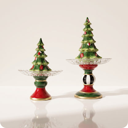 Tarro navidad decorativo multicolor de árbol navideño