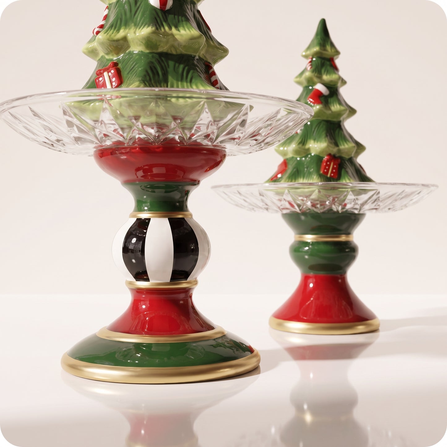 Tarro navidad decorativo multicolor de árbol navideño