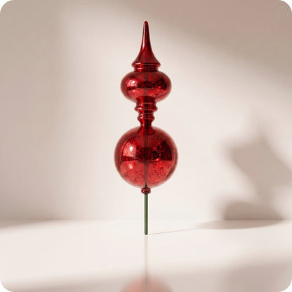 Esfera roja mercury finial stake 61 cm