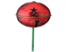 VARA DE ESFERA CASCABEL ROJO VIEJO  15 CM