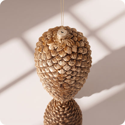 Esfera de piña brillante con glitter 31 cm