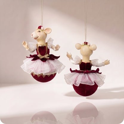 Esfera ratón ballerina con base tipo esfera 20 cm