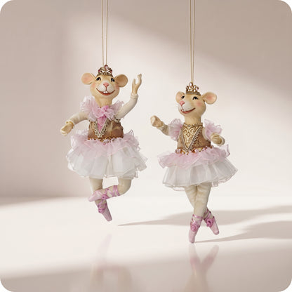 Esfera ratón ballerina con tutú 20 cm