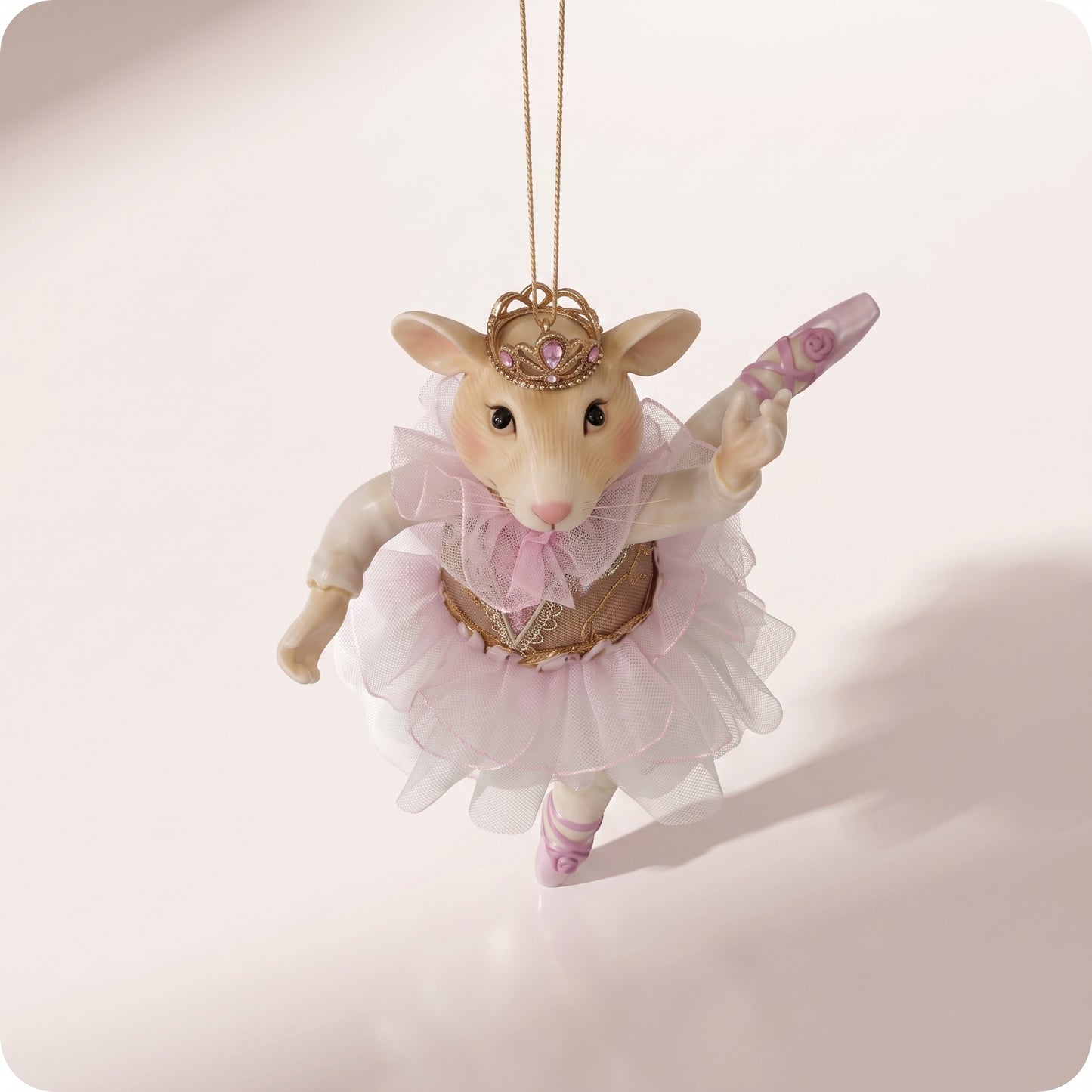 Esfera ratón ballerina con tutú 20 cm