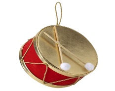 TAMBOR FOAM ROJO CON DORADO  30 CM