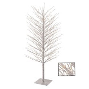 ARBOL VARAS BLANCO CON  LED/TMR IN/REMOTE 183 CM